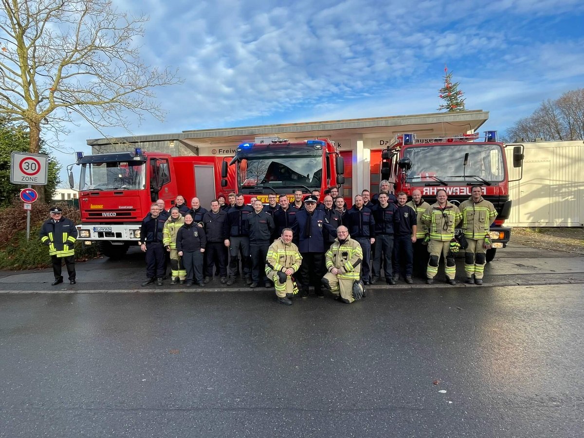 Mitglieder der Freiwilligen Feuerwehr Dabringhausen.