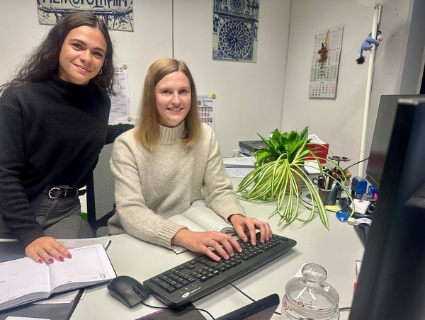 Janine Folwaczny und Femke Leebens