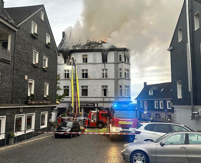 Brand in Haus Obere Waldstraße