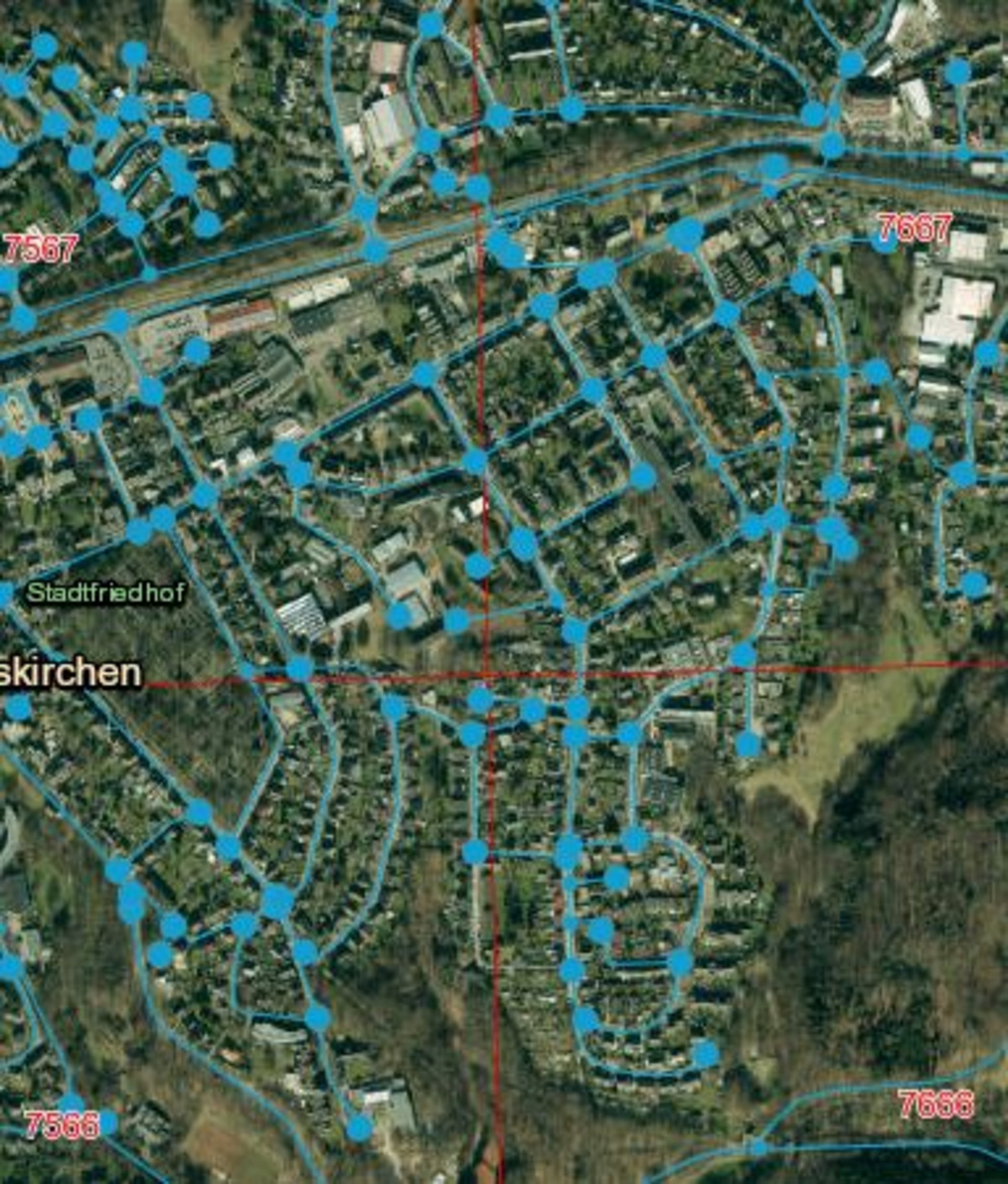 Straßenabschnittskarte