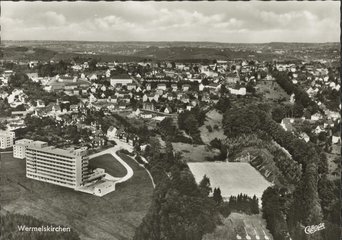Das Krankenhaus Wermelskirchen kurz nach dem Bau 1961. 