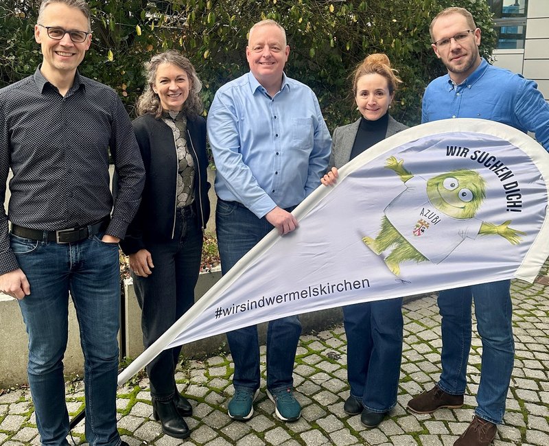 Beteiligte der Stadtverwaltung mit Bürgermeister