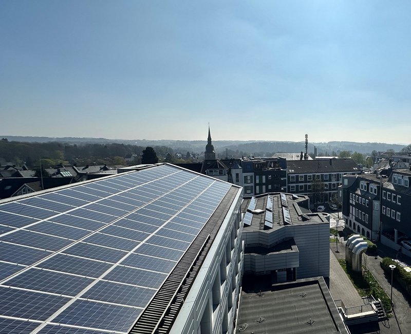 Fotovoltaikanlagen auf dem Rathaus