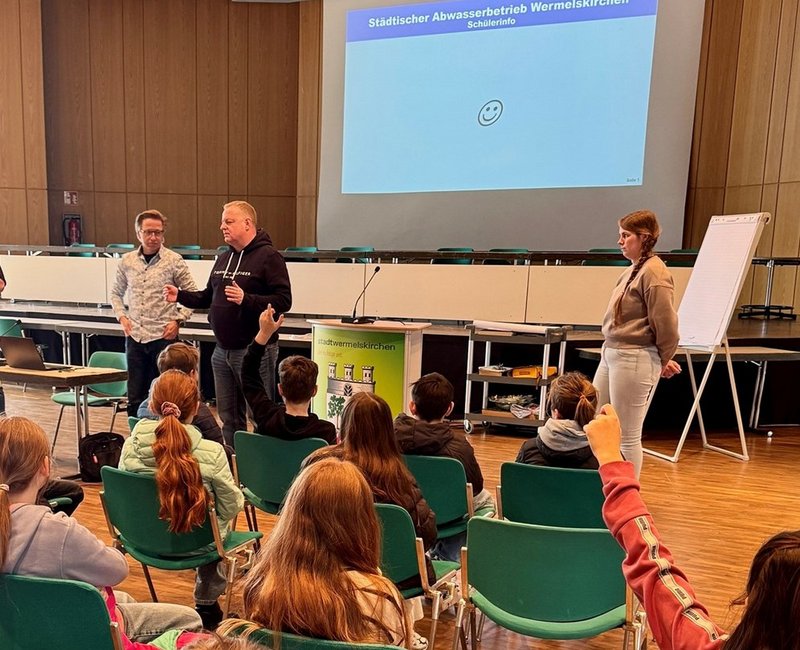 Fragerunde mit dem Bürgermeister im Ratssaal