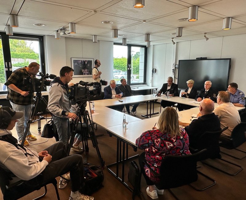 Pressekonferenz im Rathaus